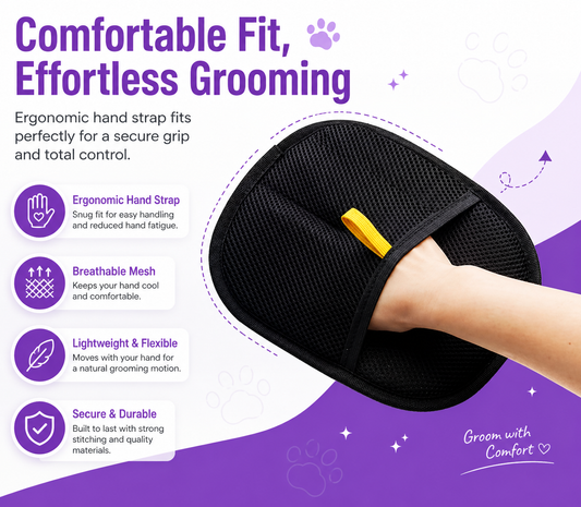 Pet Grooming Gloves - Buy 1 Get 1 Free