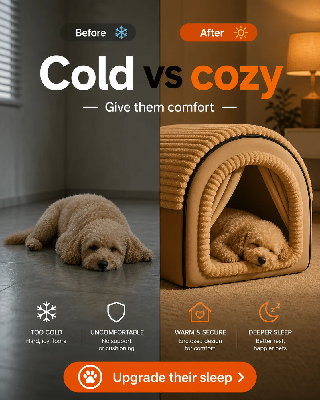 Snuggle Cottage Pet Bed