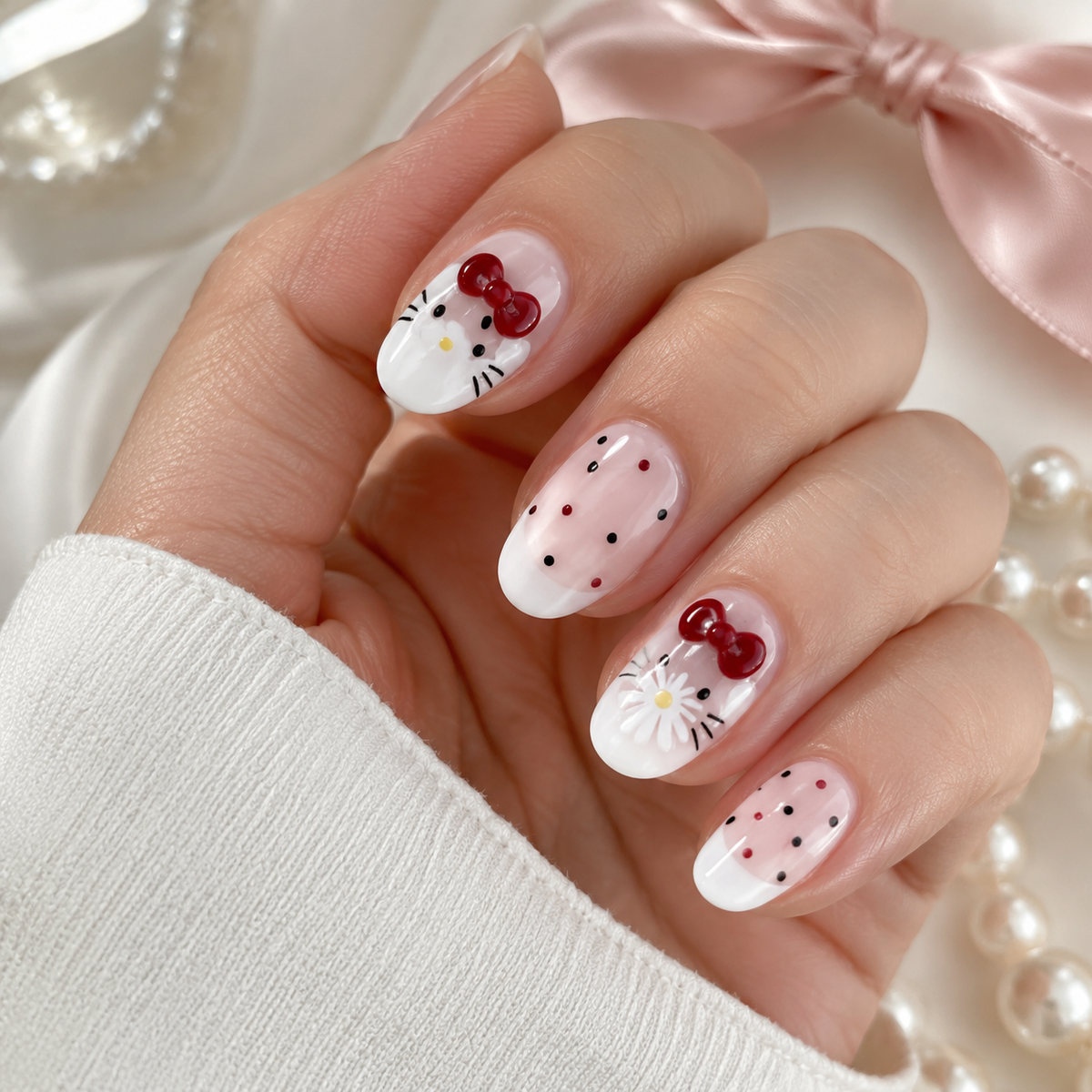 Bow & Bloom French Press Nails