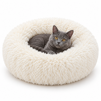 Calming Donut Bed for Dogs & Cats