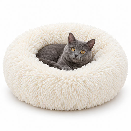 Calming Donut Bed for Dogs & Cats