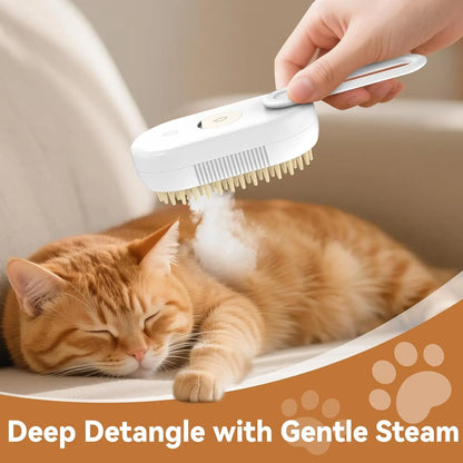 4 in 1 Pet Steam Brush for Shedding