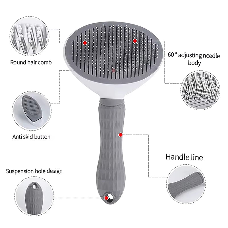 Hot-Selling Pet Cat Dog Comb Effective to Remove Floating Hair Comb Pet Dog Hair Cleaning Pet Supplies