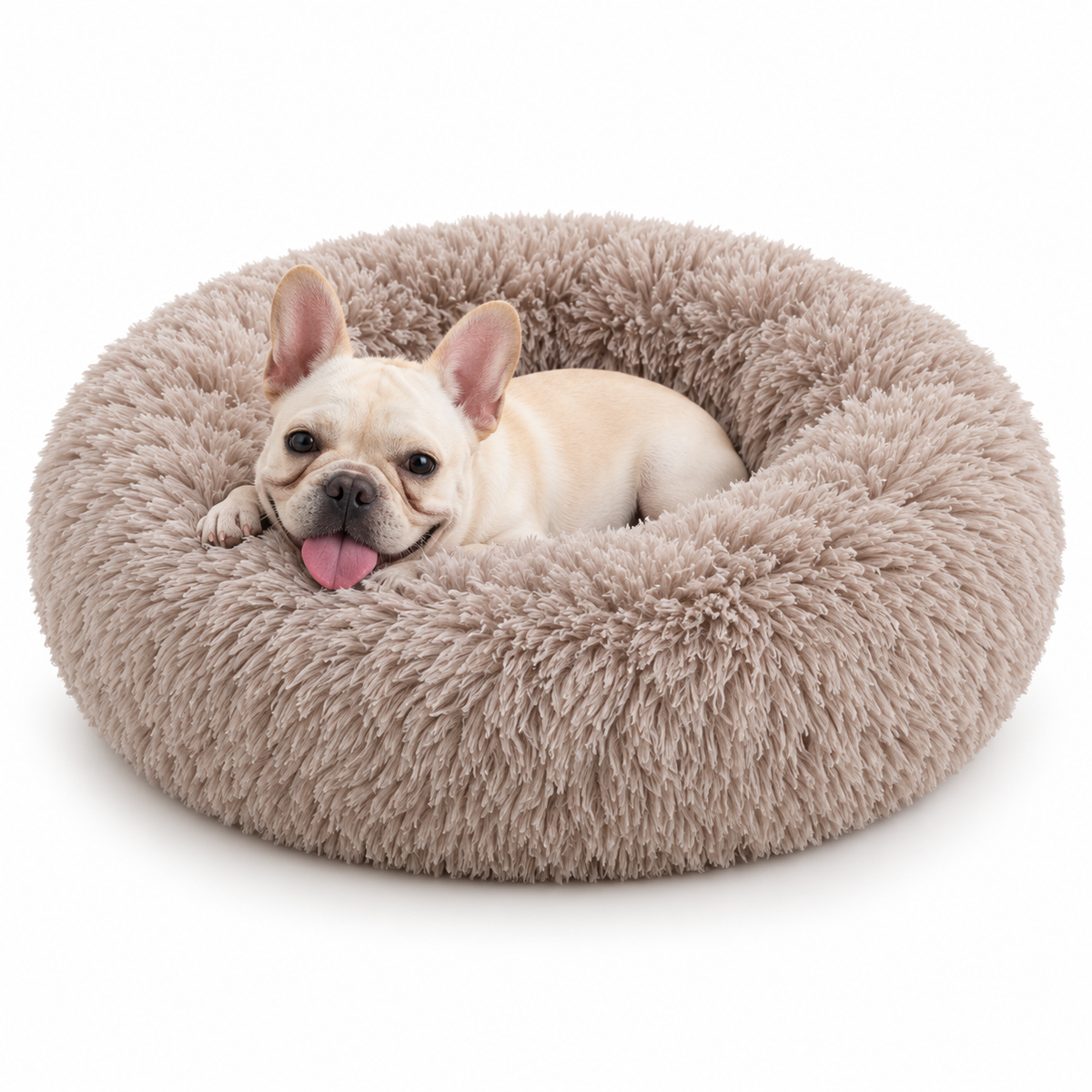 Calming Donut Bed for Dogs & Cats