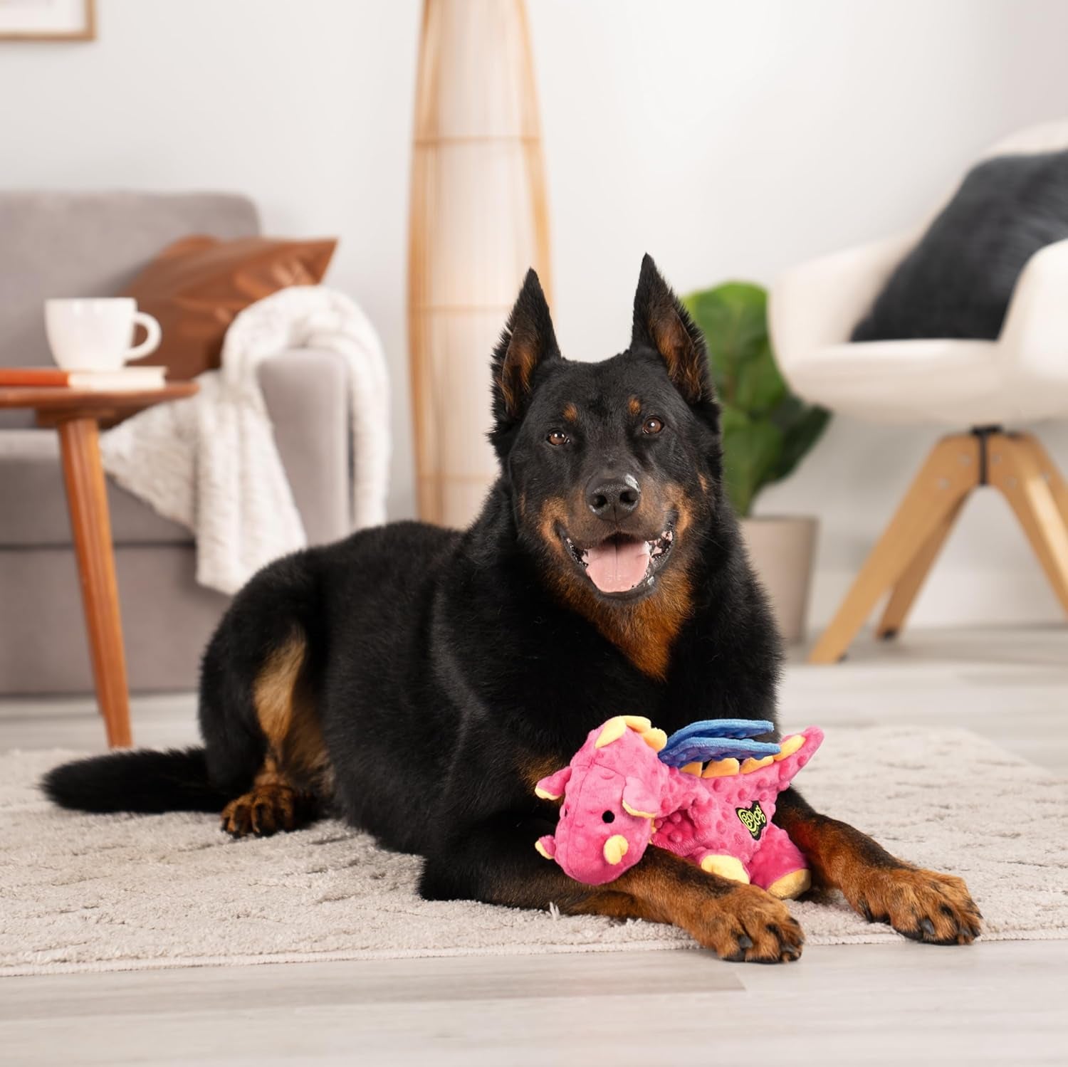 Bubble Plush Dragons Squeaky Pet Toy