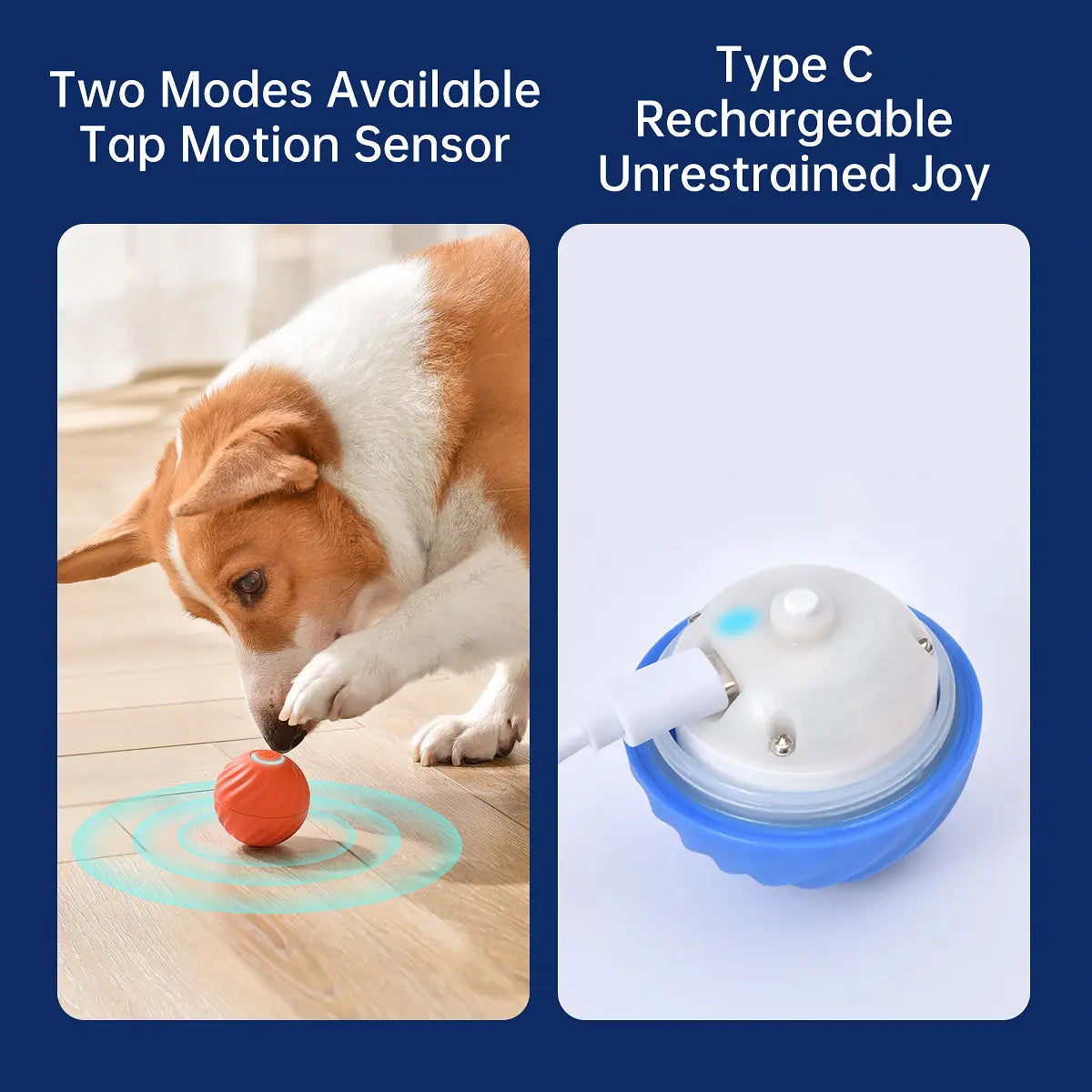 Tiktokshopblackfriday, Petgravity Interactive Dog Toys Dog Bouncing Ball, Dog Jumping Ball, Motion Activated Automatic Bouncing Ball Toys for Small/Medium Dogs, USB Rechargeable Pet Toys