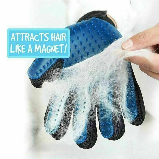 Pet Dog Grooming Gloves Brush Hair Remover 