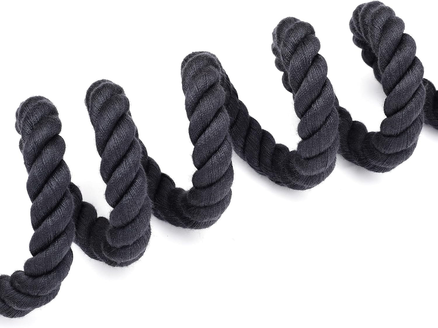 Dog Leash, Braided Cotton Rope Leashes with Leather Tailor Tip