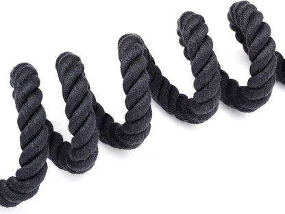 Dog Leash, Braided Cotton Rope Leashes with Leather Tailor Tip