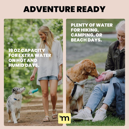  Leak-Proof Water Bowl Dispenser with Lock for Hiking