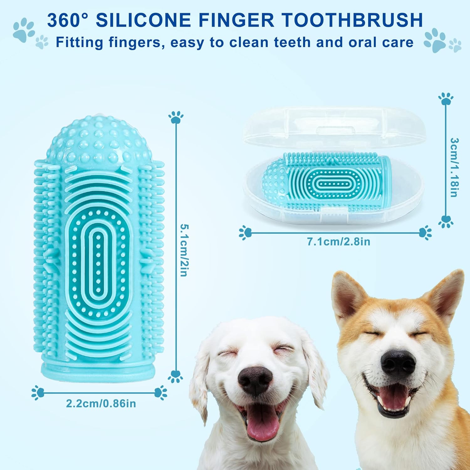 Dog finger Toothbrush 4 Pcs 