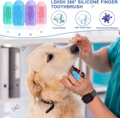 Dog finger Toothbrush 4 Pcs 
