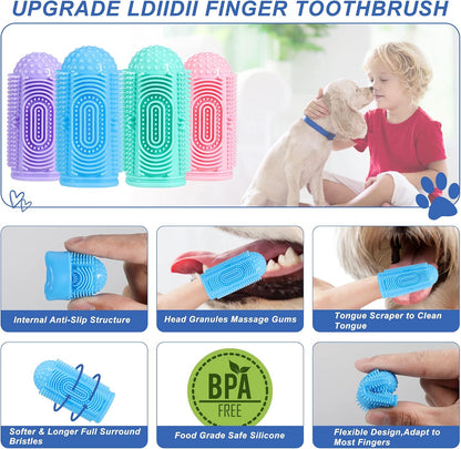 Dog finger Toothbrush 4 Pcs 
