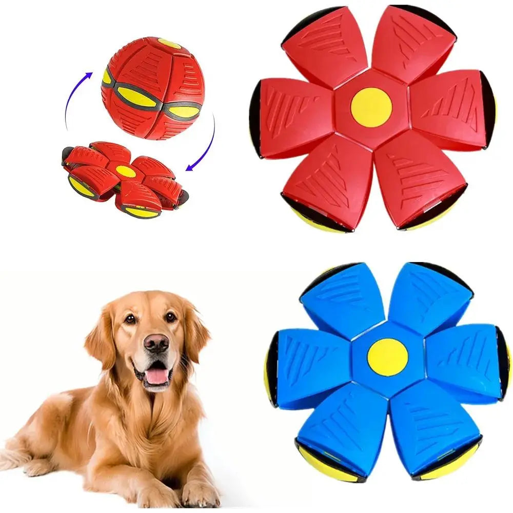 Magic Flying Saucer Bouncy Ball Viral Flying Magic Ball Interactive Dog Toy, Automatic Self-Play Pet Toy for Indoor Dogs,Boredom Relief & Active Exercise, Explosion-Proof Smooth- Play
