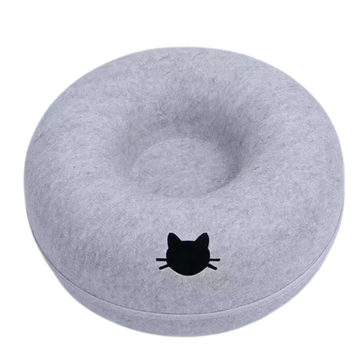 Interactive round Small Cat Tunnel Nest Felt Kittens Bed House Scratcher Cat Donut Sleeping Pet Toy for Cats