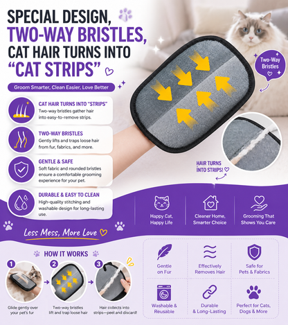 Pet Grooming Glove - Buy 1 Get 1 Free