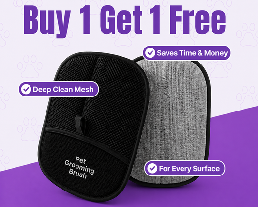 Pet Grooming Gloves - Buy 1 Get 1 Free
