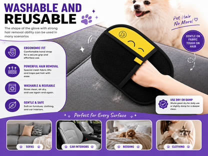 Pet Grooming Glove - Buy 1 Get 1 Free