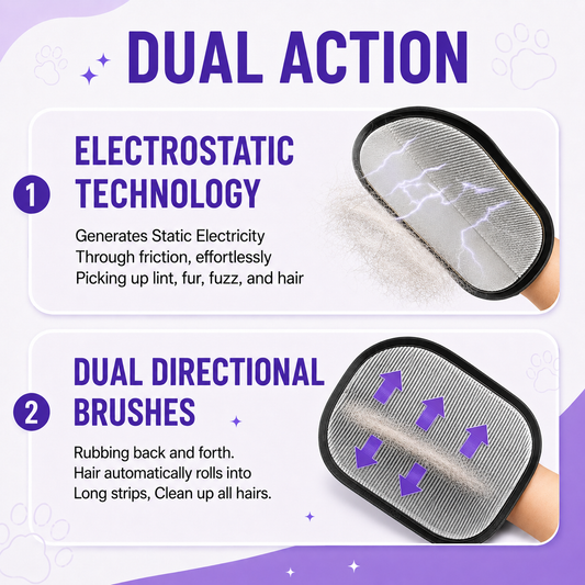 Pet Grooming Glove - Buy 1 Get 1 Free