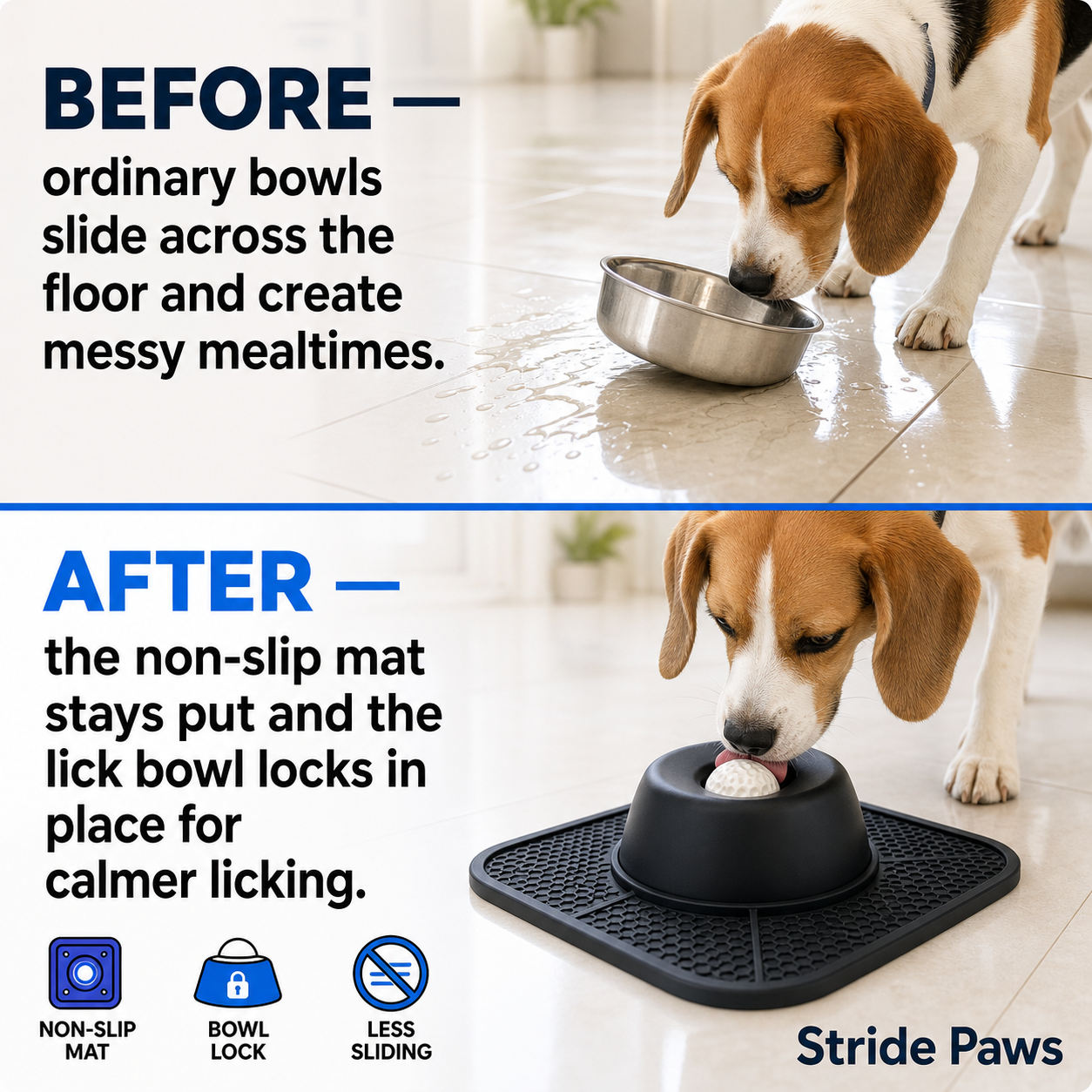 Spill-Proof Lick Bowl