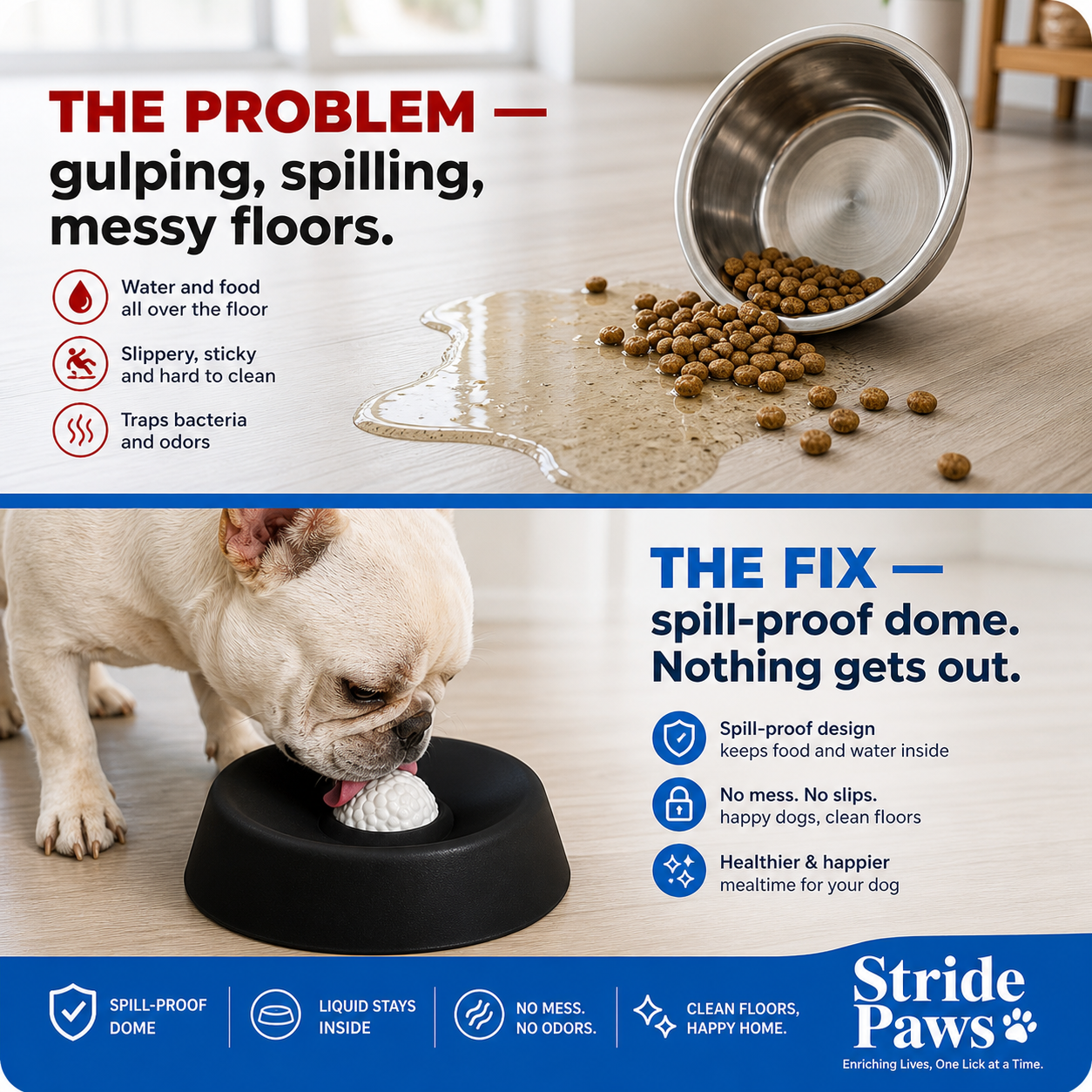 Spill-Proof Lick Bowl