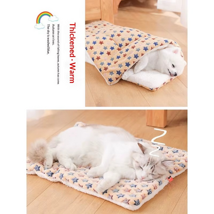 Ultra Soft Pet Bed with Cute Star Print