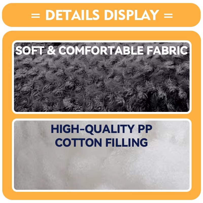 Blue Paw Print Reversible Fleece Dog Bed Designed