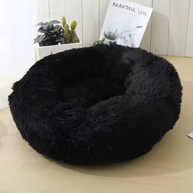 Calming Donut Bed for Dogs & Cats
