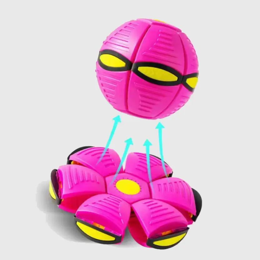 Magic Flying Saucer Bouncy Ball Viral Flying Magic Ball Interactive Dog Toy, Automatic Self-Play Pet Toy for Indoor Dogs,Boredom Relief & Active Exercise, Explosion-Proof Smooth- Play