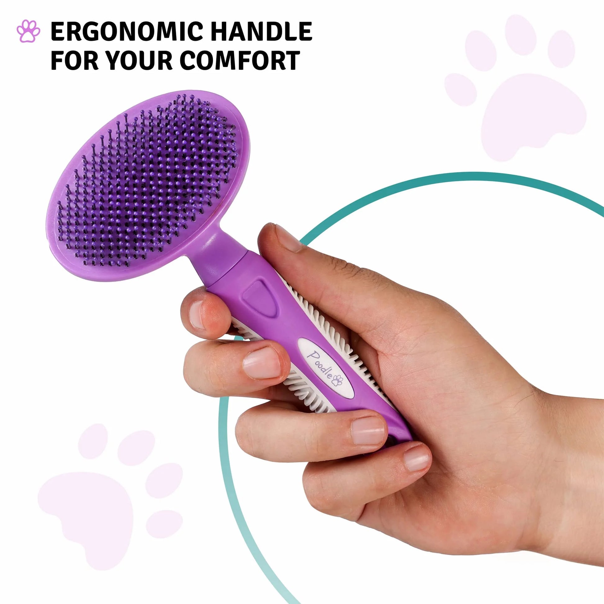 round Soft Bristle Hair Brush Pet Grooming Tool