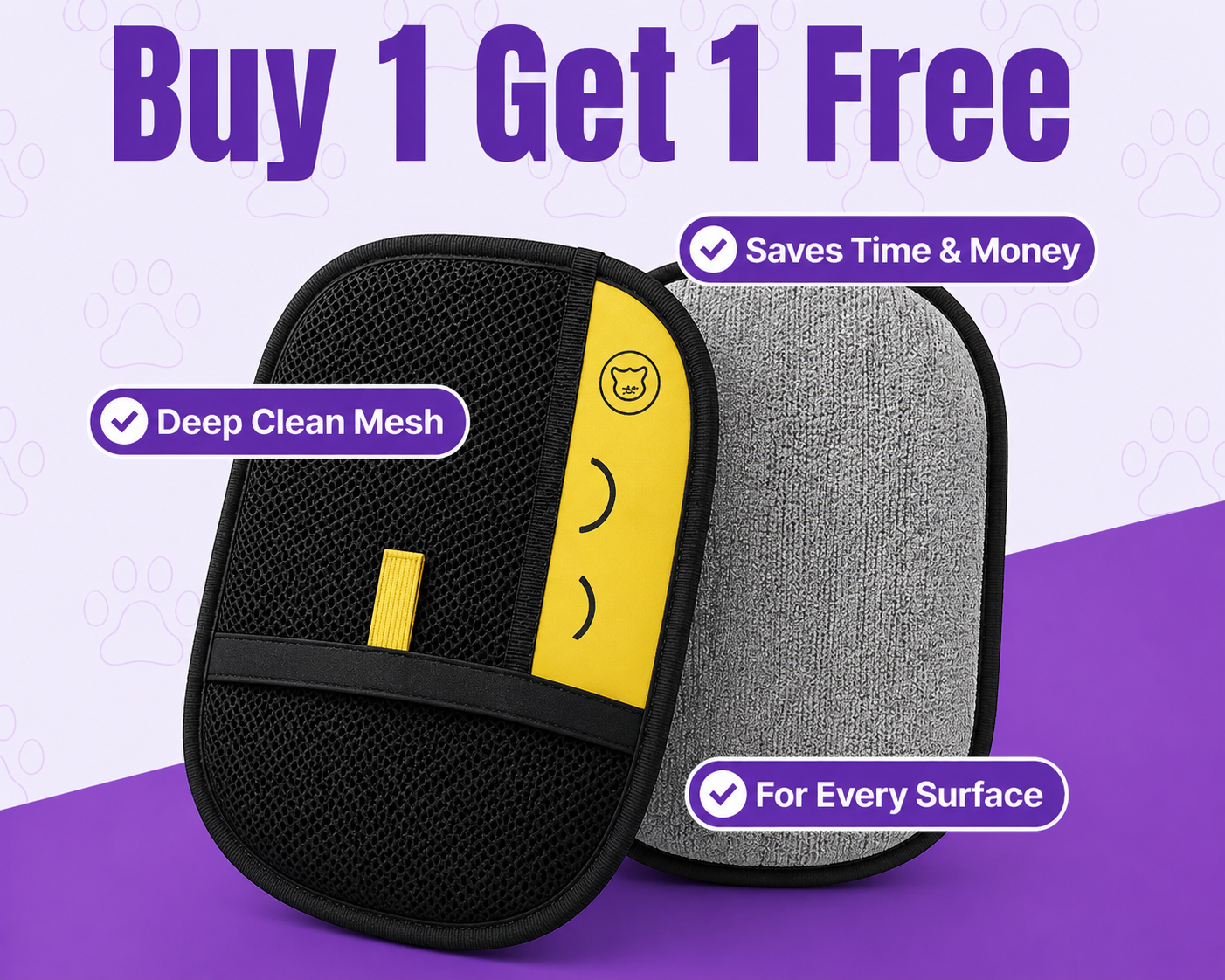 Pet Grooming Glove - Buy 1 Get 1 Free