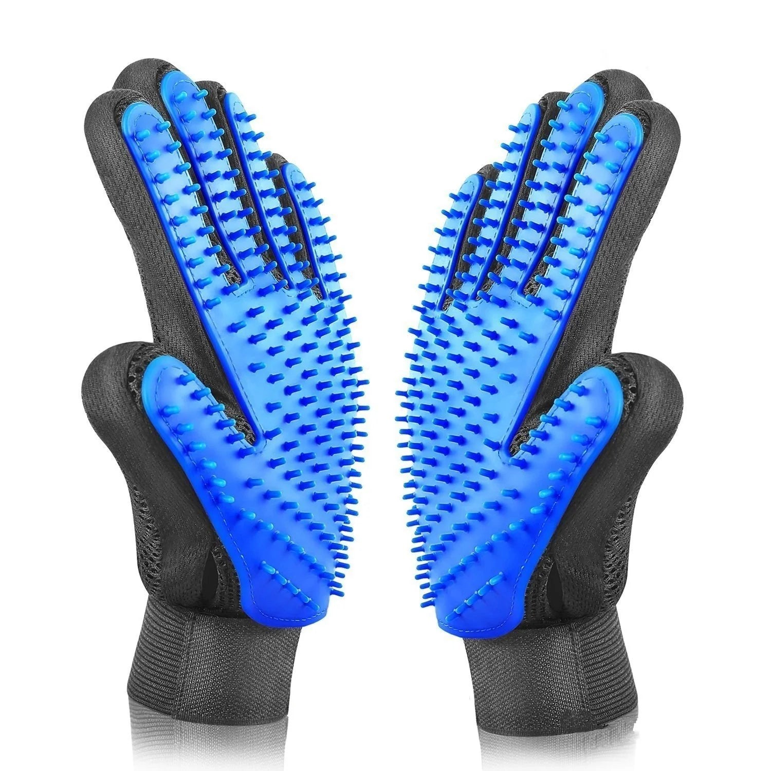 Pet Dog Grooming Gloves Brush Hair Remover 
