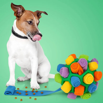 Interactive Snuffle Ball for Dogs – Colorful, Bite-Resistant Puzzle Toy for Small & Medium Dogs, Promotes Foraging Instincts, Washable & Durable