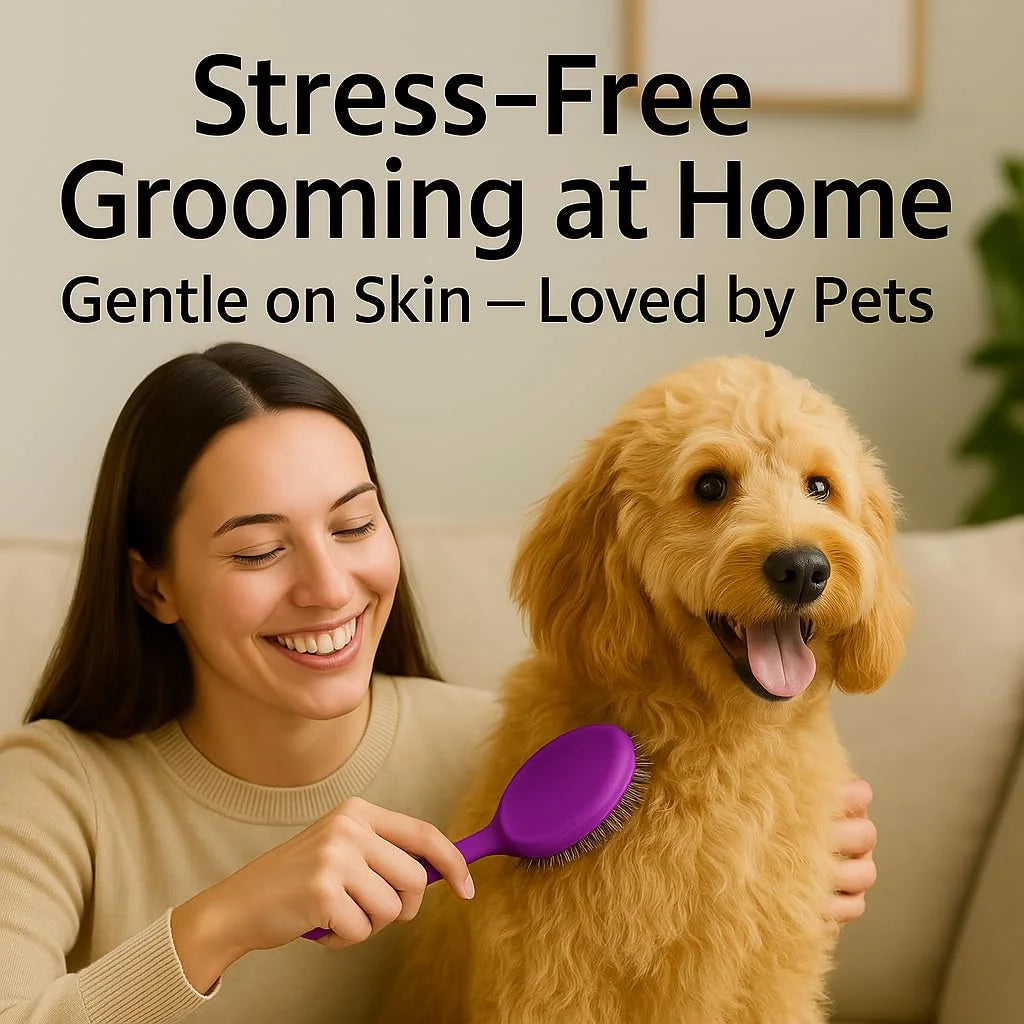 round Soft Bristle Hair Brush Pet Grooming Tool