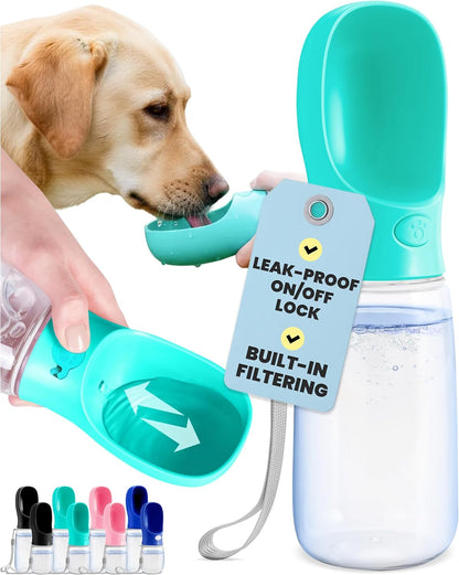  Leak-Proof Water Bowl Dispenser with Lock for Hiking