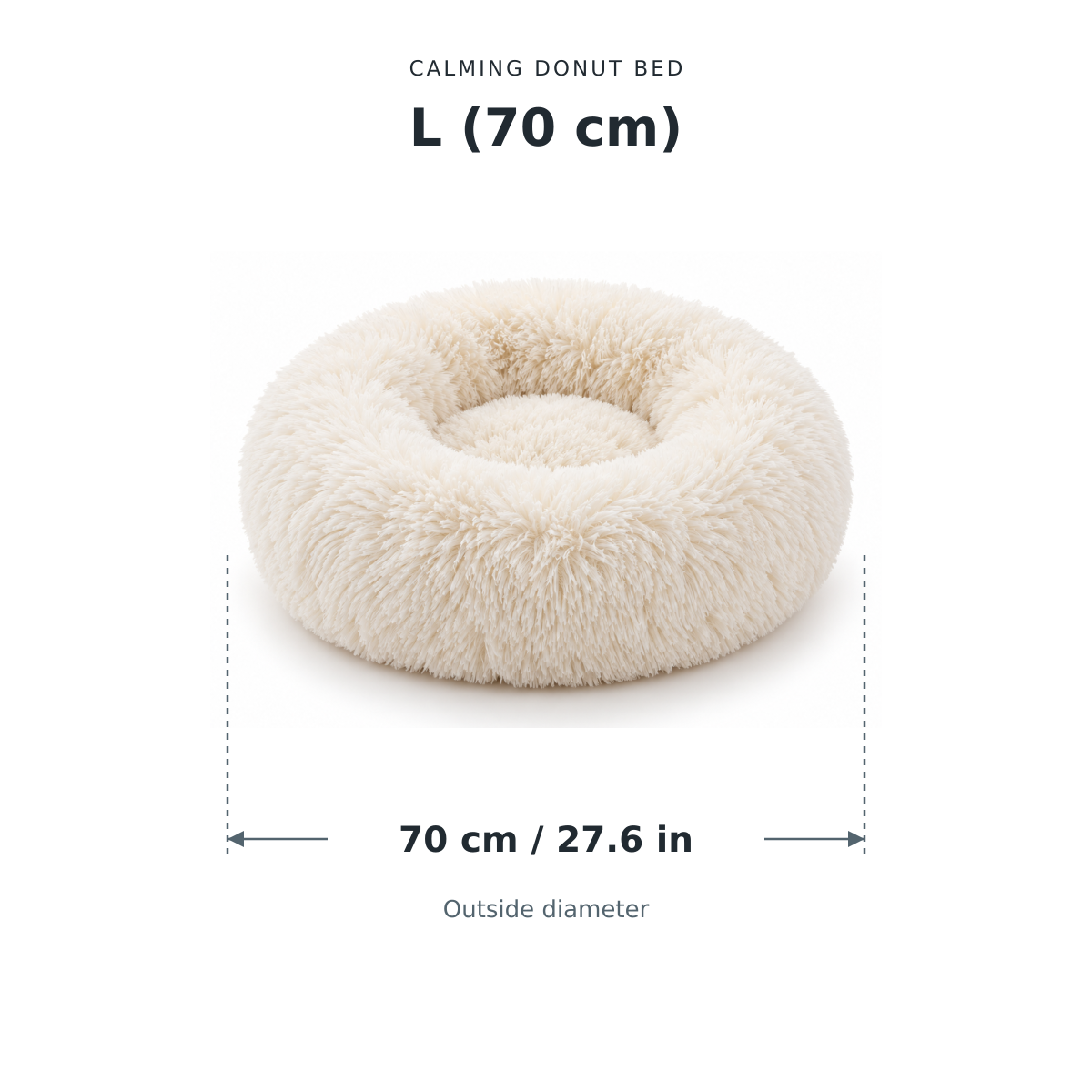 Calming Donut Bed for Dogs & Cats