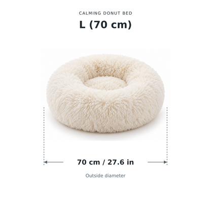 Calming Donut Bed for Dogs & Cats