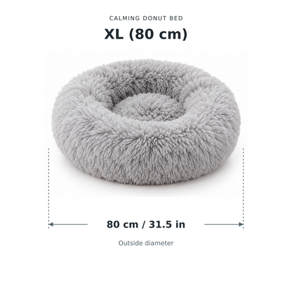 Calming Donut Bed for Dogs & Cats