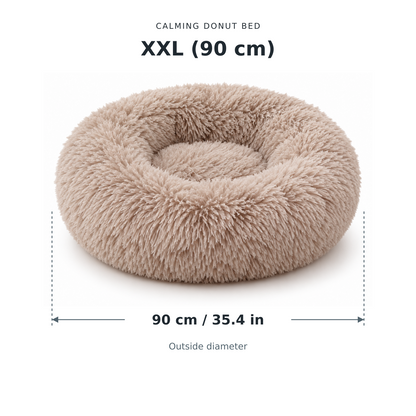 Calming Donut Bed for Dogs & Cats